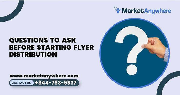 Blog image showing flyer distribution planning for questions to ask before starting flyer distribution